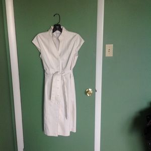 Sateen White Dress